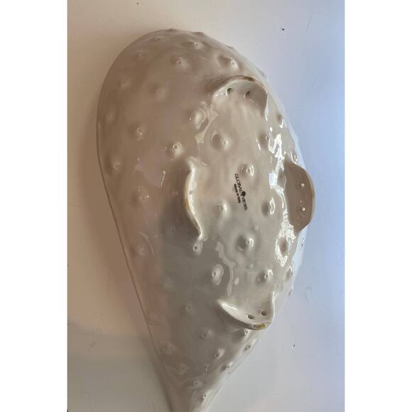 Vintage 1990s Global Views ceramic abstract decorative bowl - Picture 8 of 14